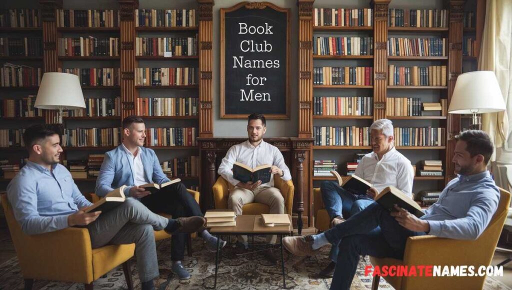 A creative list of book club tailored for men, showcasing unique and engaging options for reading groups.