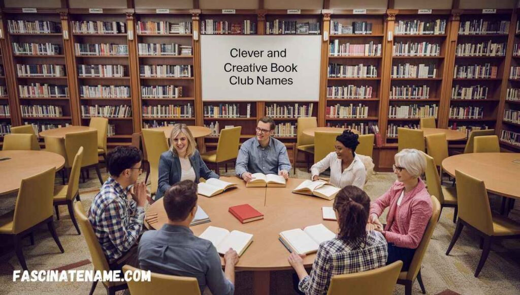 Friends gathered at a table in a library, sharing ideas and enjoying each other's company.