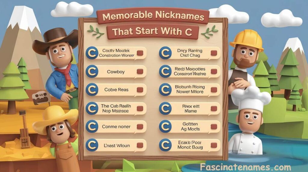 Memorable Nicknames That Start With C