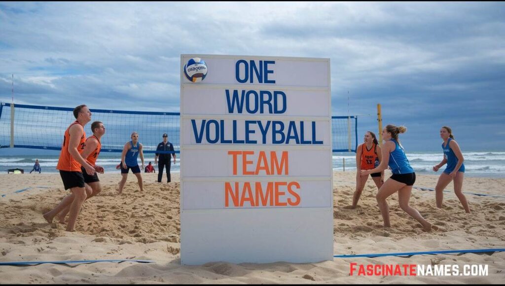 One Word Volleyball Team Names
