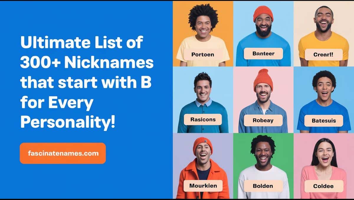 Ultimate List of 300+ Nicknames That Start With B for Every Personality!