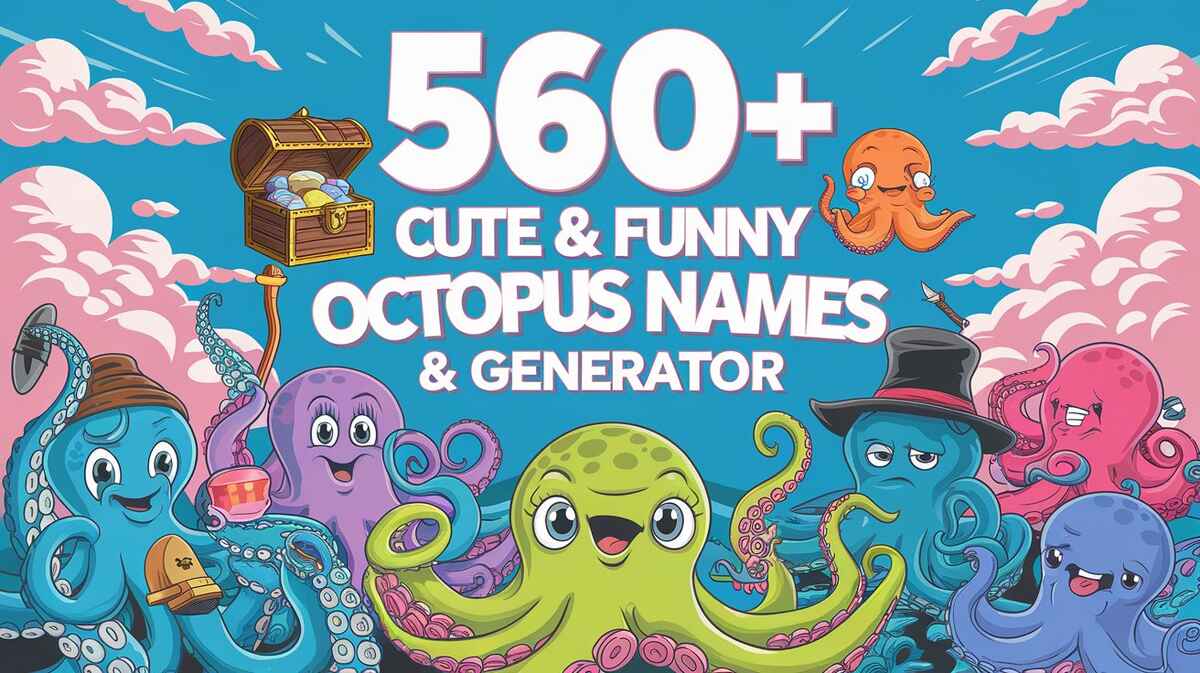 560+ Cute & Funny Octopus Names