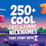 250+ Cool Cute & Funny Nicknames That Start With Z