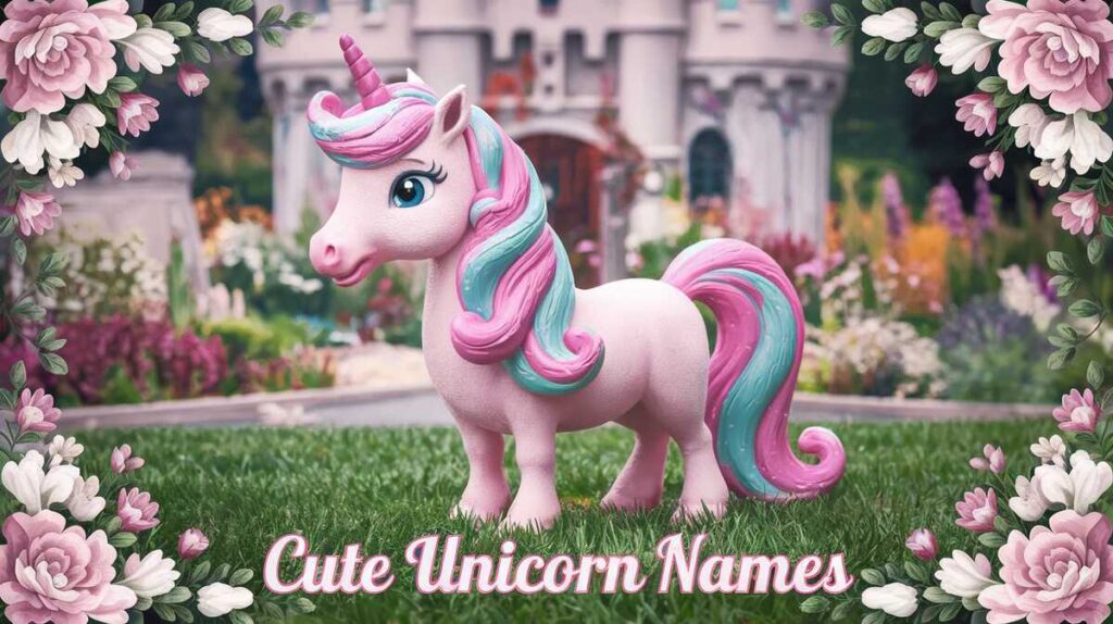 A colorful list of adorable unicorn names perfect for girls, featuring whimsical and magical options.