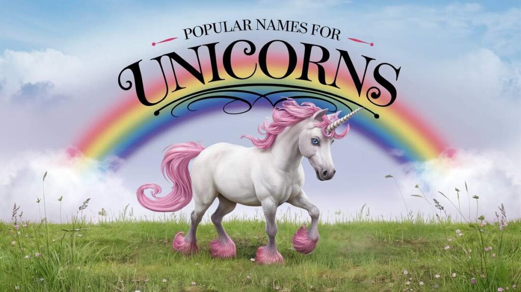 A colorful list of popular unicorns, showcasing creativity and whimsy in a fun, vibrant design.