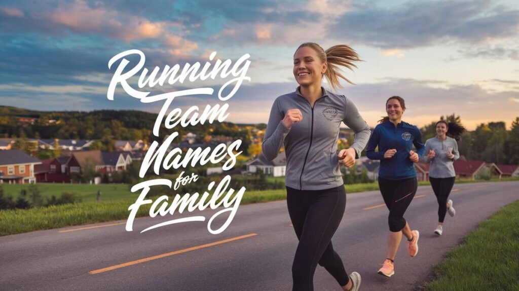 A creative list of fun and catchy running team perfect for families to bond and compete together.