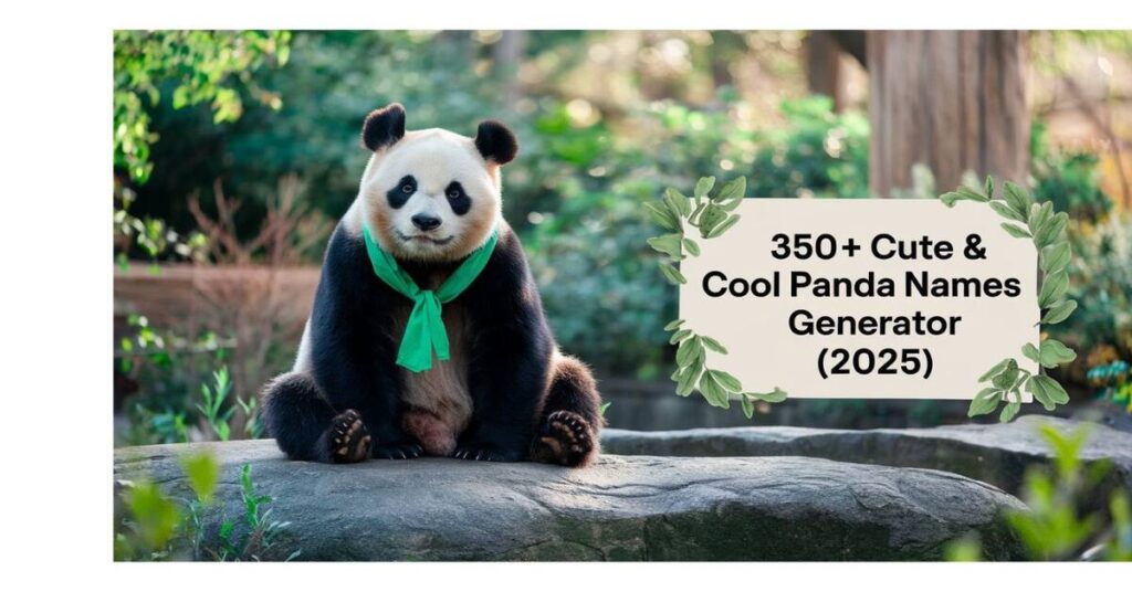 350+ Cute & Cool Panda Names Generator (2025)