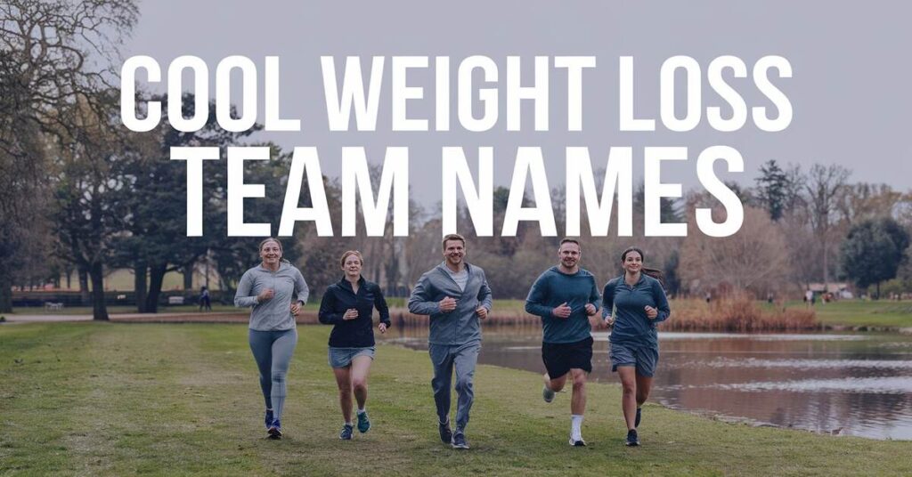 A creative list of cool team names for weight loss challenges and fitness motivation.