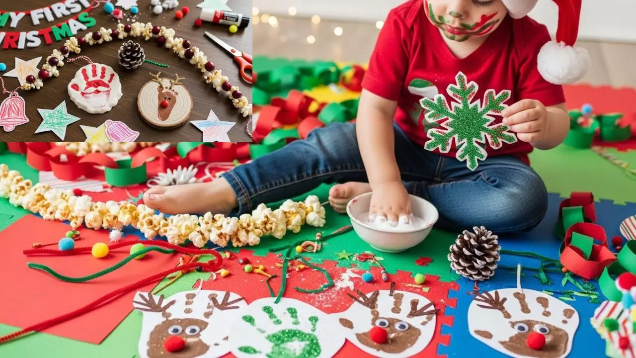Adorable Infant Christmas Crafts Parents Can Make at Home