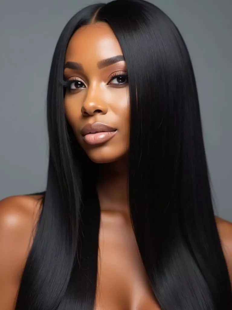 Yaki Straight Wig Realistic Natural Texture