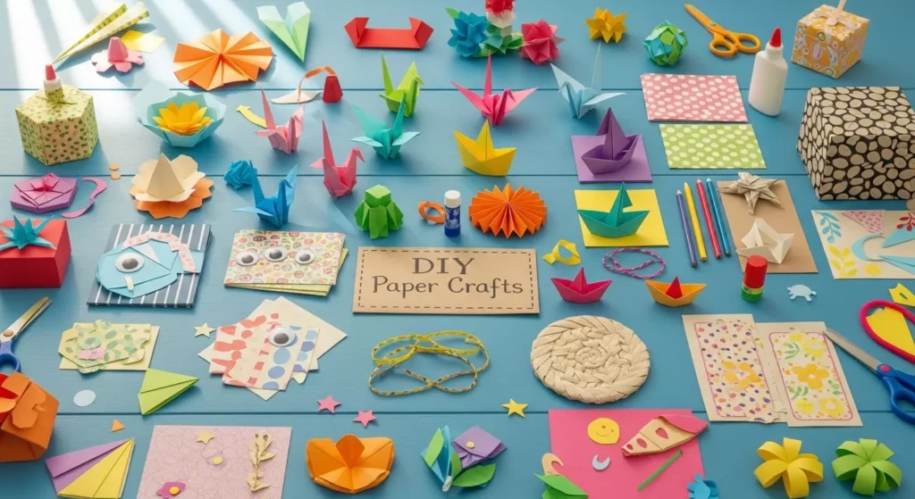 25+ Easy paper crafts ideas for beginners diy projects at home