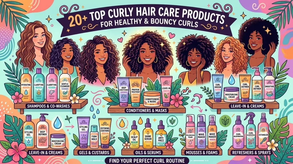 20+ Top Curly Hair Care Products for Healthy and Bouncy Curls