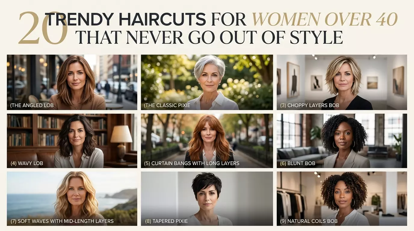 20 Trendy Haircuts for Women Over 40 That Never Go Out of Style